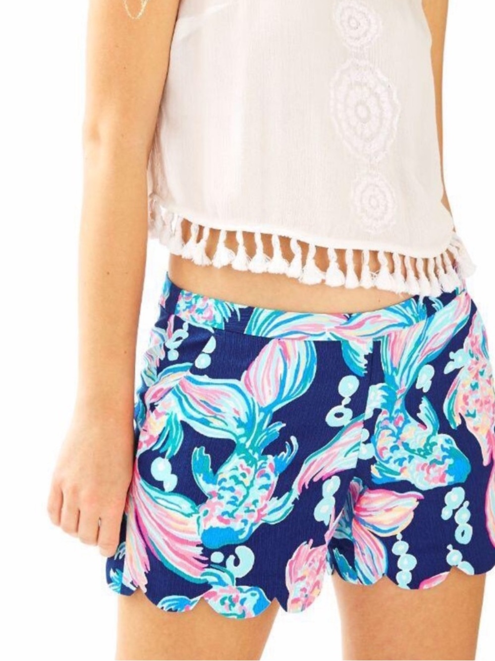 Lilly Pulitzer Magnolia Shorts in True Blue Going Coastal